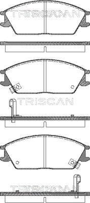 Triscan 8110 43182 - Brake Pad Set, disc brake autospares.lv