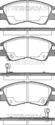 Triscan 8110 42915 - Brake Pad Set, disc brake autospares.lv