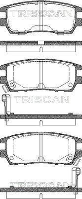 Triscan 8110 42003 - Brake Pad Set, disc brake autospares.lv