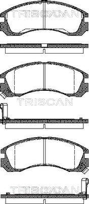 Triscan 8110 42002 - Brake Pad Set, disc brake autospares.lv