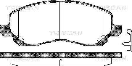 Triscan 8110 42019 - Brake Pad Set, disc brake autospares.lv