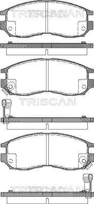 Triscan 8110 42010 - Brake Pad Set, disc brake autospares.lv