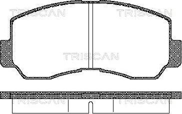 Triscan 8110 42011 - Brake Pad Set, disc brake autospares.lv