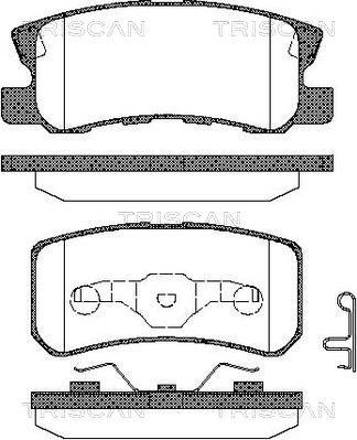 Triscan 8110 42018 - Brake Pad Set, disc brake autospares.lv