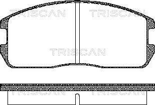 Triscan 8110 42832 - Brake Pad Set, disc brake autospares.lv