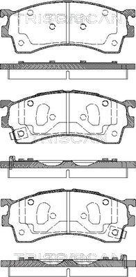 Triscan 8110 50005 - Brake Pad Set, disc brake autospares.lv