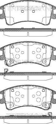 Triscan 8110 50013 - Brake Pad Set, disc brake autospares.lv