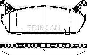 Triscan 8110 50020 - Brake Pad Set, disc brake autospares.lv