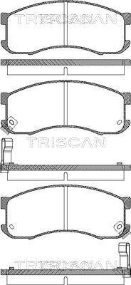 Triscan 8110 50165 - Brake Pad Set, disc brake autospares.lv