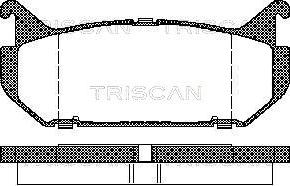 Triscan 8110 50184 - Brake Pad Set, disc brake autospares.lv