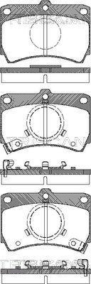 Triscan 8110 50840 - Brake Pad Set, disc brake autospares.lv