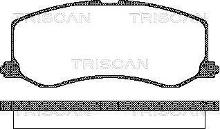 Triscan 8110 69005 - Brake Pad Set, disc brake autospares.lv