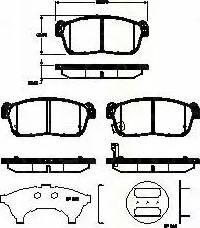 Triscan 8110 69011 - Brake Pad Set, disc brake autospares.lv