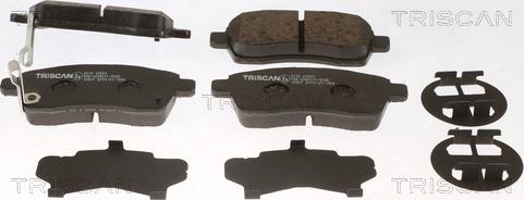 Triscan 8110 69024 - Brake Pad Set, disc brake autospares.lv