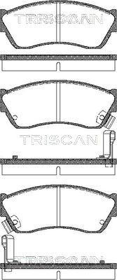 Triscan 8110 69181 - Brake Pad Set, disc brake autospares.lv