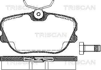 Triscan 8110 65973 - Brake Pad Set, disc brake autospares.lv