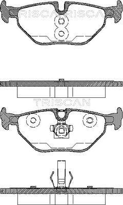 Triscan 8110 65002 - Brake Pad Set, disc brake autospares.lv