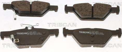 Triscan 8110 68191 - Brake Pad Set, disc brake autospares.lv