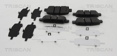 Triscan 8110 68187 - Brake Pad Set, disc brake autospares.lv