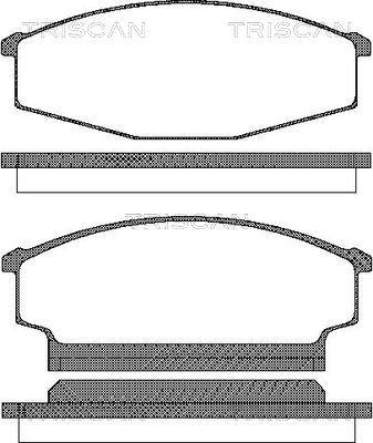 Triscan 8110 14942 - Brake Pad Set, disc brake autospares.lv