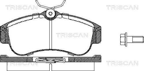 Triscan 8110 14937 - Brake Pad Set, disc brake autospares.lv
