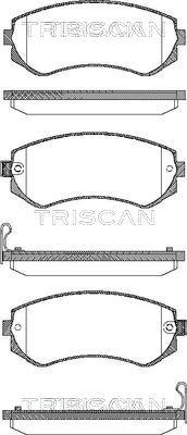 Triscan 8110 14014 - Brake Pad Set, disc brake autospares.lv