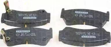 Triscan 8110 14011 - Brake Pad Set, disc brake autospares.lv