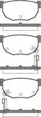 Triscan 8110 14081 - Brake Pad Set, disc brake autospares.lv