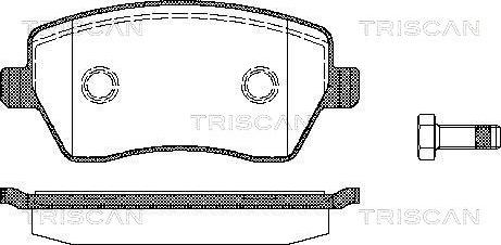 Triscan 8110 14039 - Brake Pad Set, disc brake autospares.lv