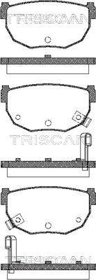 Triscan 8110 14034 - Brake Pad Set, disc brake autospares.lv
