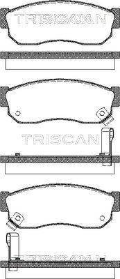 Triscan 8110 14035 - Brake Pad Set, disc brake autospares.lv