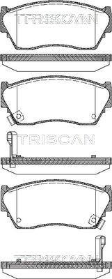 Triscan 8110 14029 - Brake Pad Set, disc brake autospares.lv