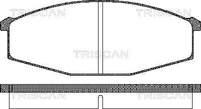 Triscan 8110 14127 - Brake Pad Set, disc brake autospares.lv