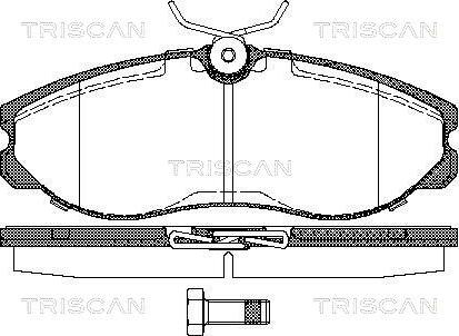 Triscan 8110 14174 - Brake Pad Set, disc brake autospares.lv