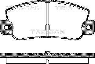 Triscan 8110 15993 - Brake Pad Set, disc brake autospares.lv