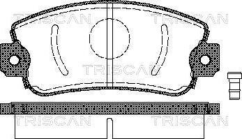 Triscan 8110 15505 - Brake Pad Set, disc brake autospares.lv