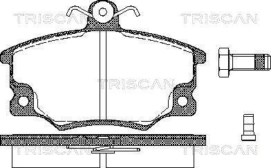 Triscan 8110 15508 - Brake Pad Set, disc brake autospares.lv