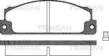 Triscan 8110 15507 - Brake Pad Set, disc brake autospares.lv