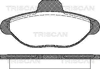 Triscan 8110 15001 - Brake Pad Set, disc brake autospares.lv