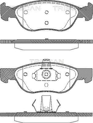 Triscan 8110 15026 - Brake Pad Set, disc brake autospares.lv