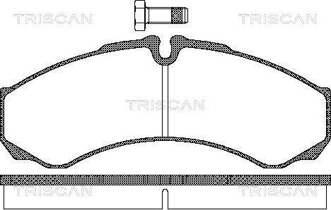 Triscan 8110 15028 - Brake Pad Set, disc brake autospares.lv