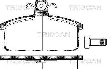 Triscan 8110 15811 - Brake Pad Set, disc brake autospares.lv