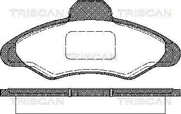 Triscan 8110 16950 - Brake Pad Set, disc brake autospares.lv