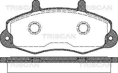 Triscan 8110 16969 - Brake Pad Set, disc brake autospares.lv