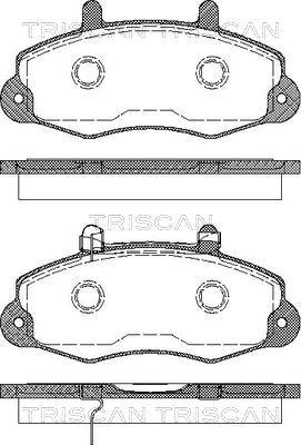 Triscan 8110 16009 - Brake Pad Set, disc brake autospares.lv