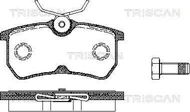 Triscan 8110 16002 - Brake Pad Set, disc brake autospares.lv