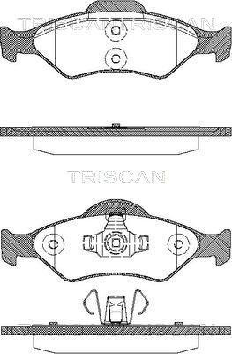 Triscan 8110 16014 - Brake Pad Set, disc brake autospares.lv