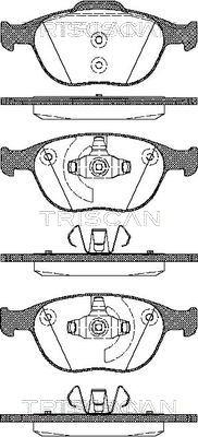 Triscan 8110 16012 - Brake Pad Set, disc brake autospares.lv