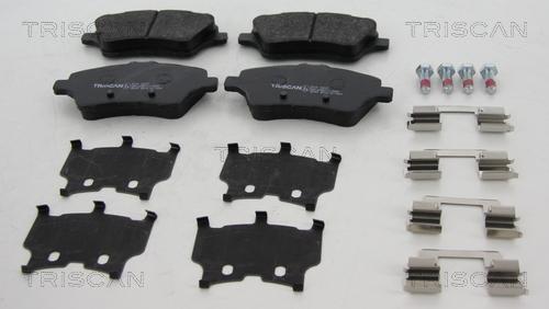 Triscan 8110 16027 - Brake Pad Set, disc brake autospares.lv