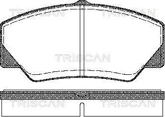 Triscan 8110 16844 - Brake Pad Set, disc brake autospares.lv